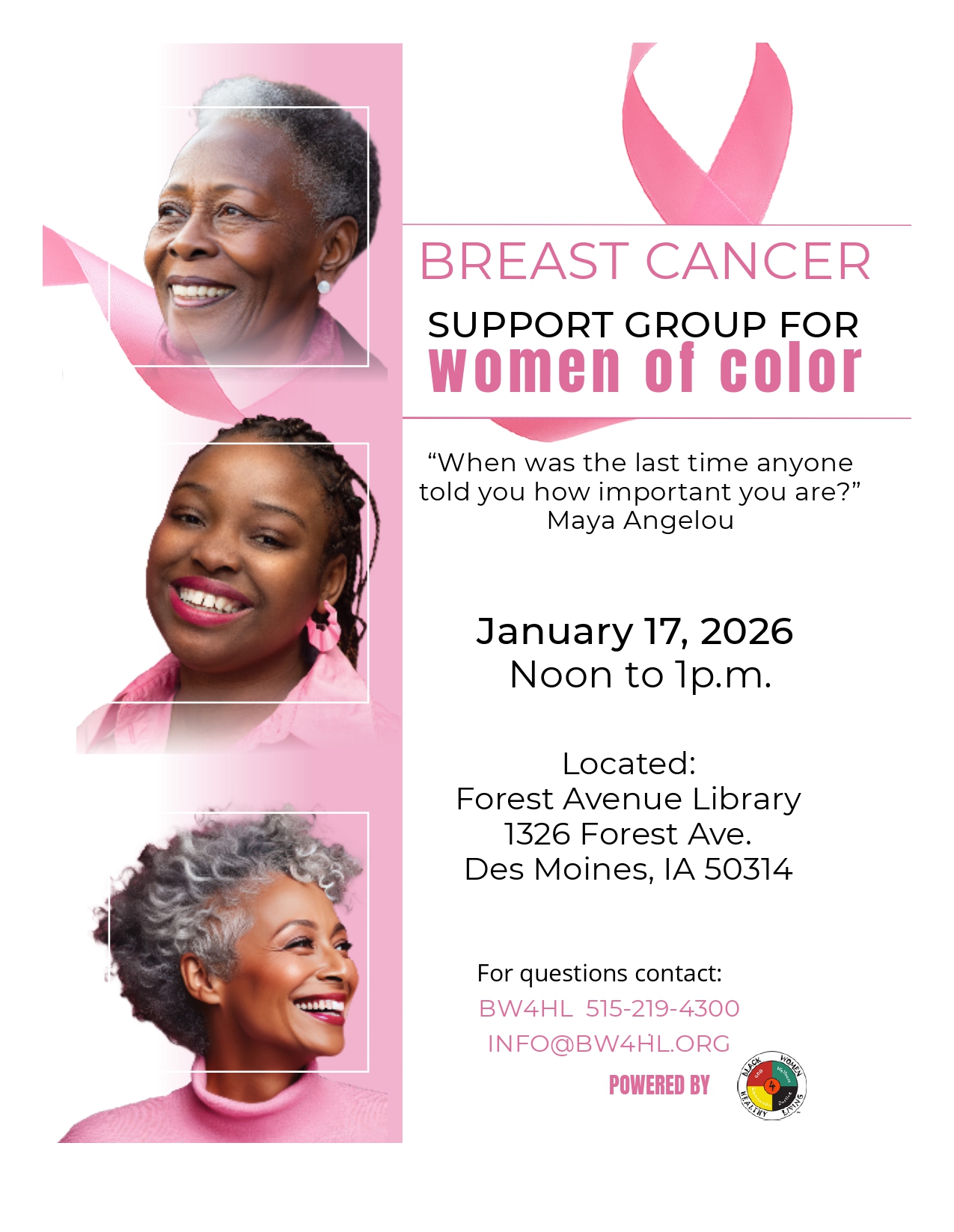 Breast Cancer Support Group 1.17.2026